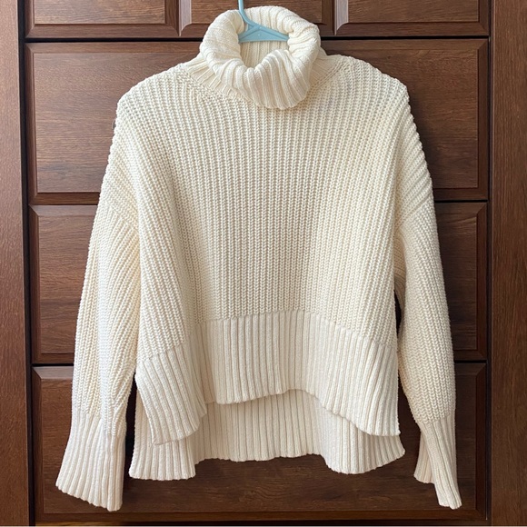 Madewell Wide Rib Turtleneck Sweater - size small - Picture 3 of 8